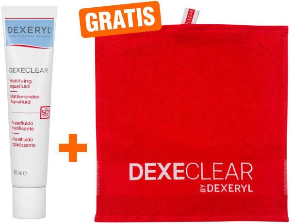 Dexeryl Dexeclear mattierendes Aquafluid 40 ml + gratis Handtuch 1 Stück