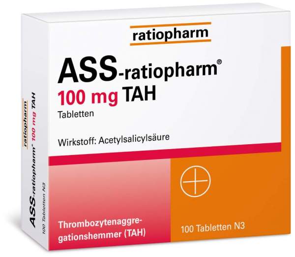 ASS-Ratiopharm 100 mg TAH 50 Tabletten