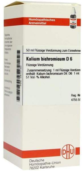 Kalium Bichromicum D6 Dhu 50 ml Dilution