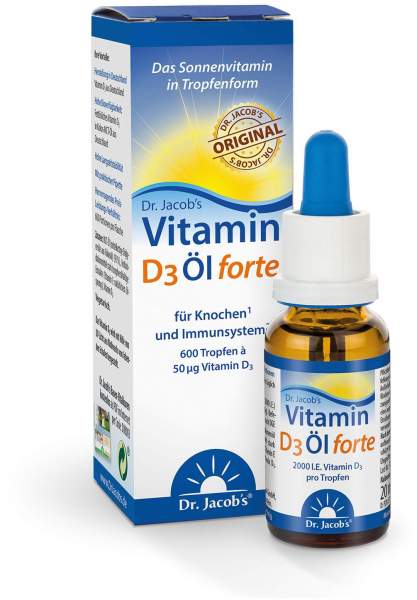 Vitamin D3 Öl Forte Dr.Jacob s 20 ml Tropfen
