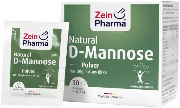 Natural D-Mannose 2000 mg Pulver Beutel 30 X 2 G