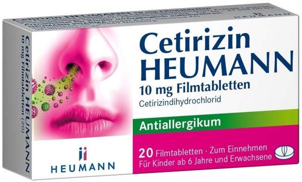 Cetirizin Heumann 10 mg 20 Filmtabletten