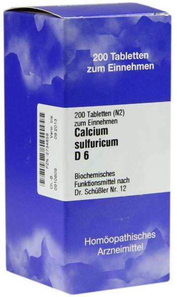Biochemie 12 Calcium Sulfuricum D 6 200 Tabletten