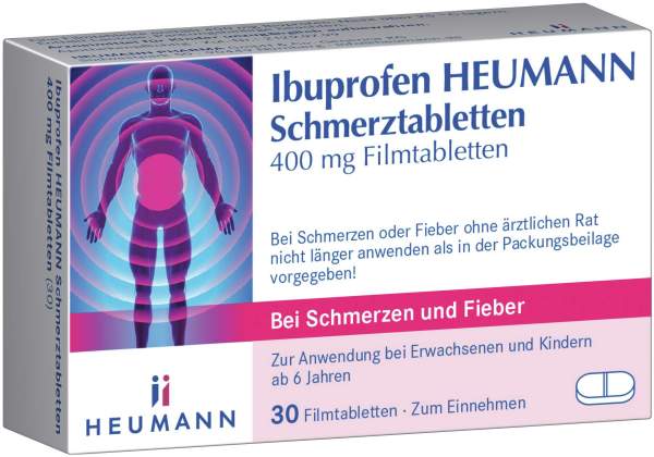 Ibuprofen Heumann Schmerztabletten 400 mg 30 Filmtabletten