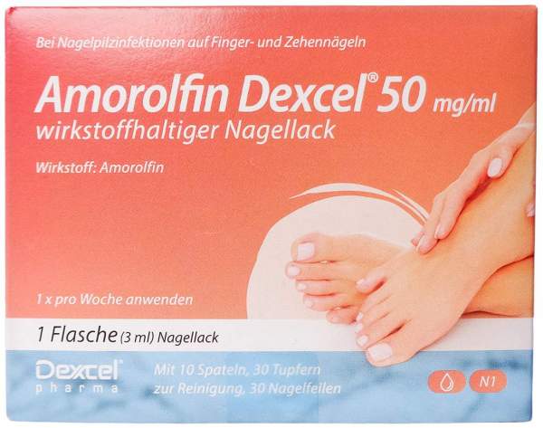 Amorolfin Dexcel 50 mg je ml wirkstoffhaltiger Nagellack 3ml