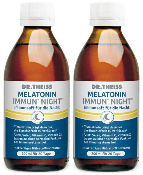 Dr.Theiss Melatonin Immun Night Saft 2 x 200 ml