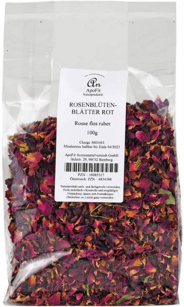 Rosenblütenblätter Rot