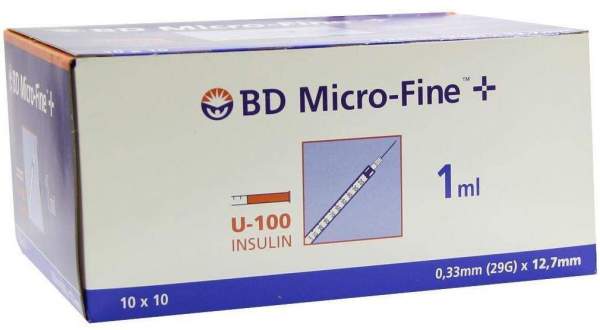 Bd Micro-Fine + U 100 Insulinspritze 12,7 mm