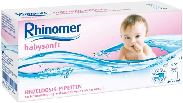 Rhinomer Babysanft Meerwasser 20 X 5 ml Einzeldosispipetten