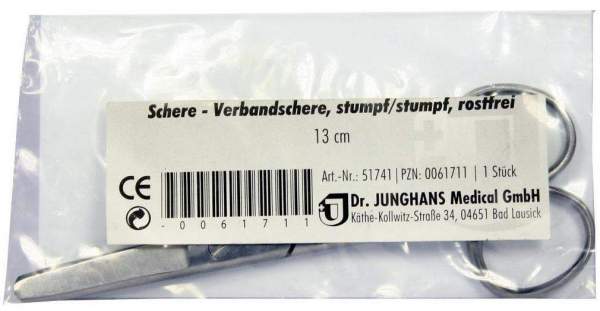 Verbandschere Stumpf 13 cm Rostfrei 1 Stück