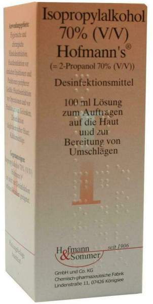 Isopropylalkohol 70% Hofmanns 100 ml Lösung