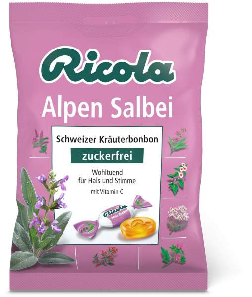 Ricola Ohne Zucker Alpen Salbei 75 G Bonbons