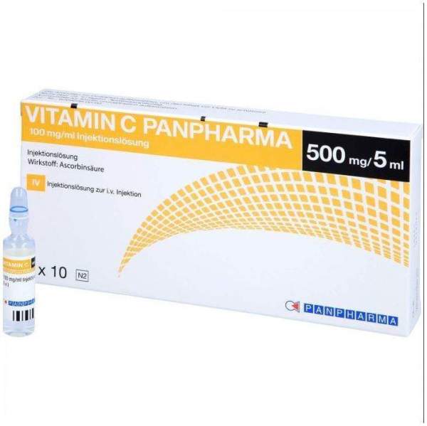 Vitamin C Panpharma 100 mg je ml Injektionslösung