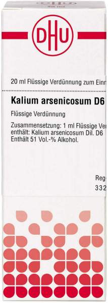 Dhu Kalium Arsenicosum D6 Dilution 20 ml