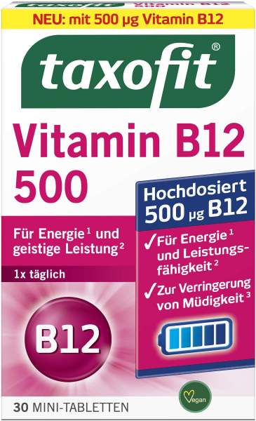 Taxofit Vitamin B12 500 30 Minitabletten
