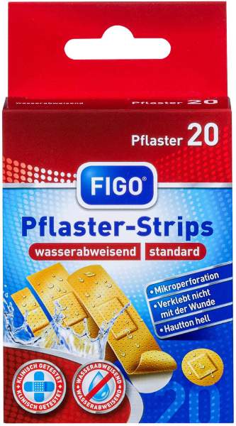 Figo Pflaster-Strips Waserabweisend 20 Stück