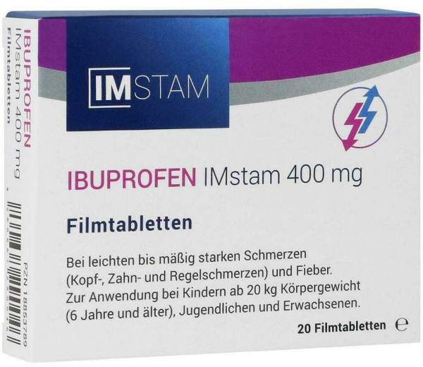 Ibuprofen Imstam 400 mg Filmtabletten