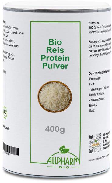 Bio Reisprotein Pulver Allpharm 400 g