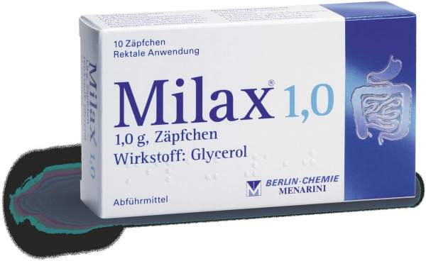 Milax 1,0 Suppositorien 10 Zäpfchen