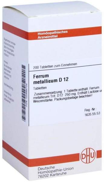 Ferrum Metallicum D 12 200 Tabletten