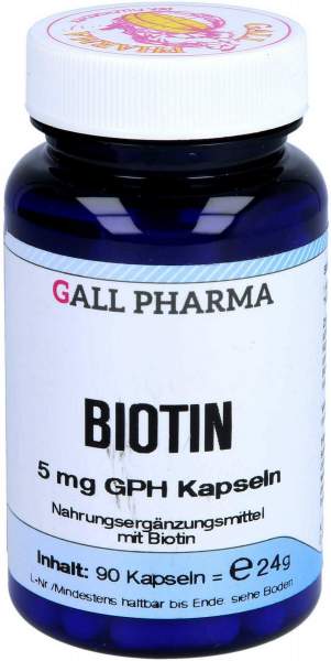 Biotin 5 mg Gph 90 Kapseln