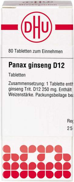 Panax Ginseng D 12 80 Tabletten