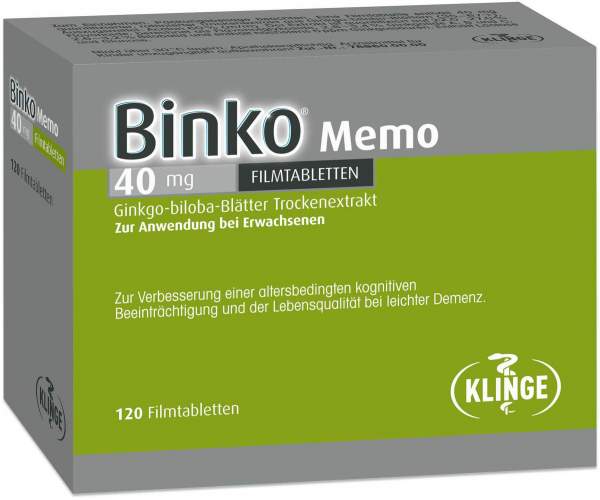 Binko Memo 40 mg 120 Filmtabletten