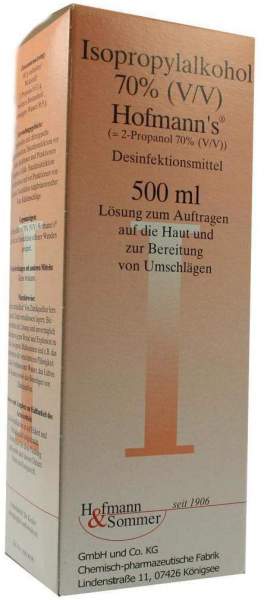 Isopropylalkohol 70% Hofmanns 500 ml Lösung