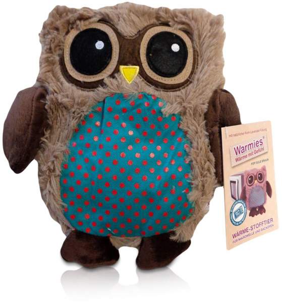Warmies Pop Eule Braun
