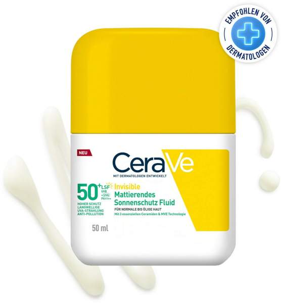 CeraVe Mattierendes Sonnenschutz Fluid LSF 50+ - für ölige Haut 50 ml