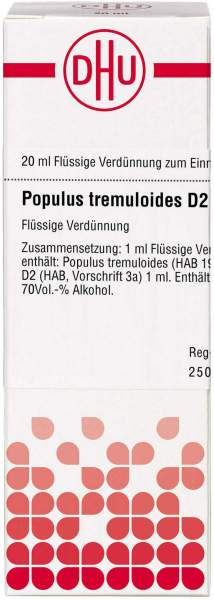 Dhu Populus Tremuloides D2 Dilution 20 ml
