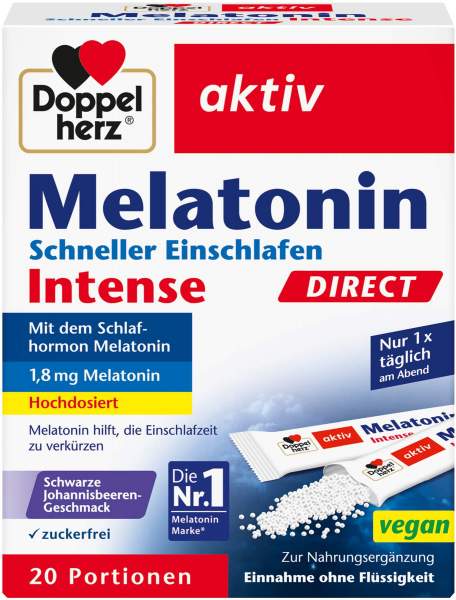 Doppelherz aktiv Melatonin Direct Schneller Einschlafen 20 Pellets