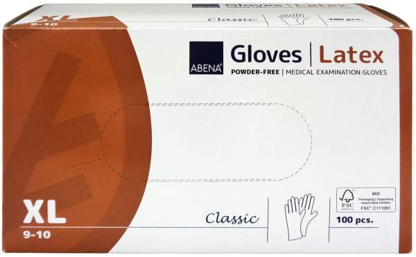 Latex-Handschuhe Classic Unster.Puderfrei Xl Natur