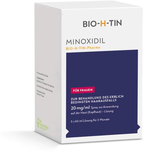Minoxidil Bio-H-Tin Pharma 20 mg Pro ml Spray 3 X 60 ml