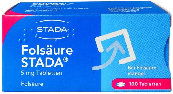 Folsäure Stada 5 mg Tabletten 100 Stück