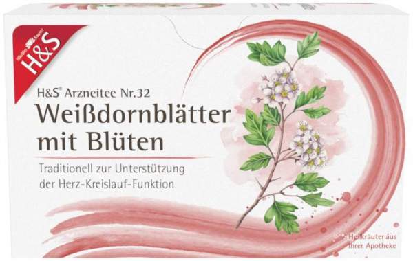 H&amp;S Weißdornblätter Mit Blüten 20 Filterbeutel