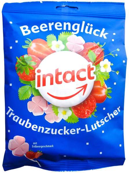 Intact Traubenzucker Lutscher Beerenglück 75g