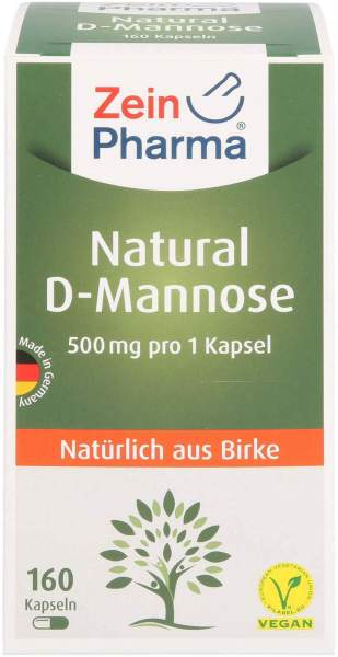 Natural D-Mannose 500 mg Kapseln 160 Stück