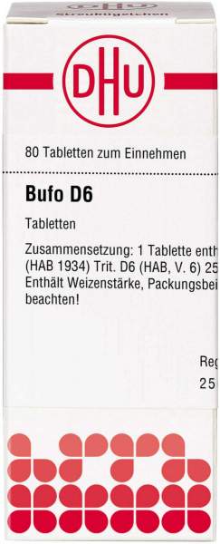 Bufo D 6 Tabletten 80 Stück