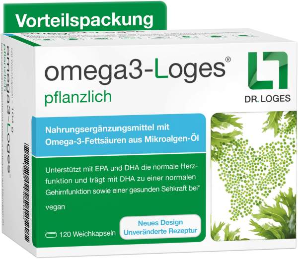 Omega3-Loges Pflanzlich 120 Kapseln