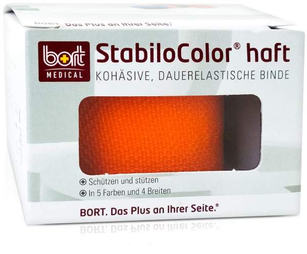 Bort Stabilocolor Haft Binde 4cm Orange