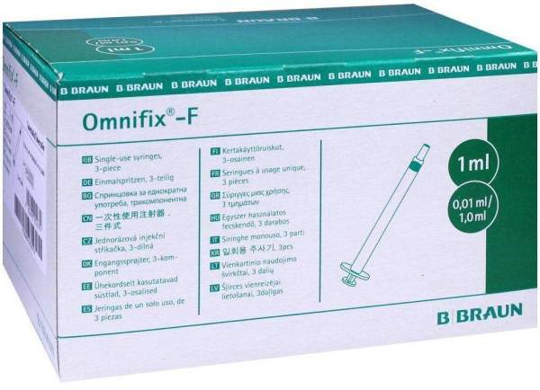 Omnifix F Solo 100 X 1 ml Spritzen
