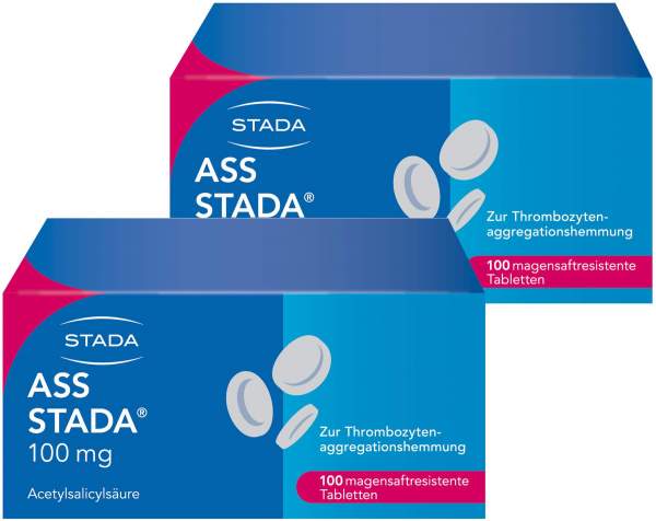 Ass Stada 100 mg 2 x 100 magensaftresistente Tabletten