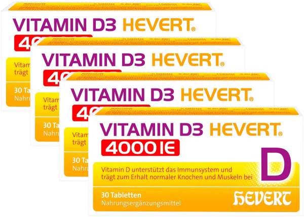 Vitamin D3 Hevert 4000 IE 4 x 30 Tabletten