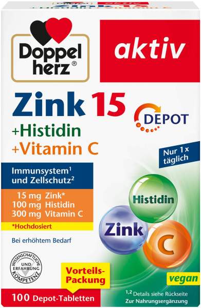 Doppelherz Aktiv Zink + Histidin + Vitamin C Depot Aktiv 100...