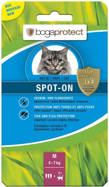 Bogaprotect SPOT ON Katze M 3 x 1,2 ml