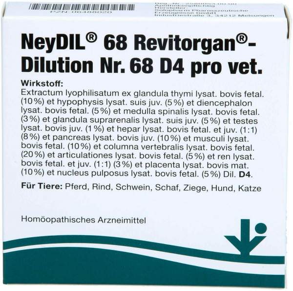 Neydil Nr.68 Revitorgan Dil.D 4 Pro Ampullen vet. 5 X 2 ml
