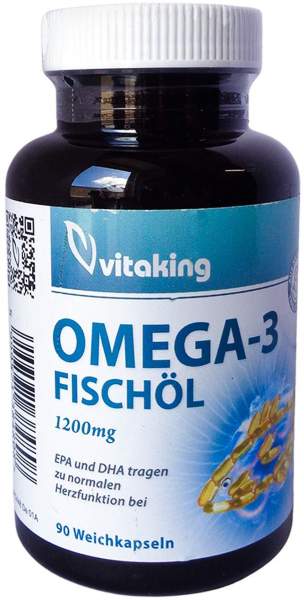 Omega-3 Fischöl 1200 mg Weichkapseln 90 Stück