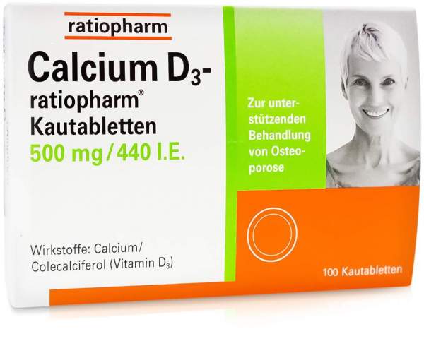 Calcium D3 Ratiopharm 100 Kautabletten