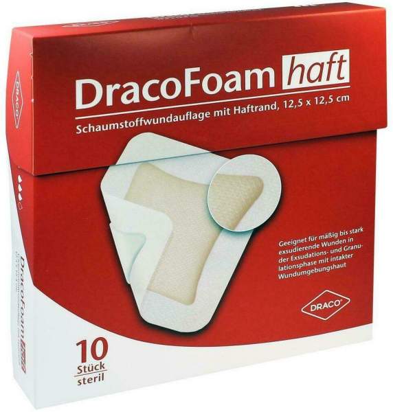 Dracofoam Haft Schaumstoff Wundauflage 12,5cm